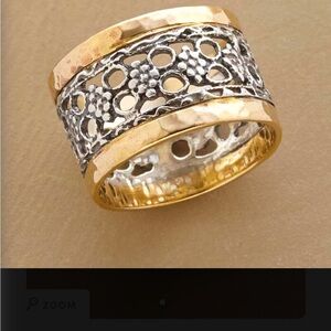 Sundance Gold & Sterling Silver Ring Size 6-NWOT